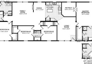 4 5 Bedroom Mobile Home Floor Plans 4 Bedroom Modular Home Plans Smalltowndjs Com