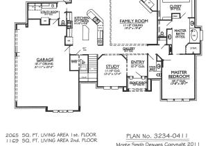 4 Bedroom 2 Bath 2 Car Garage House Plans 3234 0411 Square Feet 4 Bedroom 2 Story House Plan