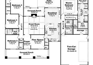 4 Bedroom 2 Bath 2 Car Garage House Plans Bungalow Style House Plans 2400 Square Foot Home 1