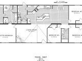 4 Bedroom 2 Bath Mobile Home Floor Plans 4 Bedroom Floor Plan C 9807 Hawks Homes Manufactured