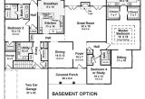 4 Bedroom 3 Bath House Plans with Basement 3 Bedroom House Plans with Basement Smalltowndjs Com