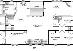 4 Bedroom Double Wide Mobile Home Floor Plans Triple Wide Mobile Home Floor Plans Manufactured Home