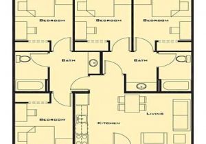 4 Bedroom Home Floor Plans Small 4 Bedroom House Plans Contemporary Exclusive Big