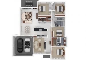 4 Bedroom Home Plan 4 Bedroom Apartment House Plans