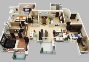 4 Bedroom Home Plan 4 Bedroom Apartment House Plans