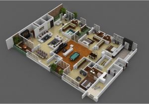 4 Bedroom Home Plan 4 Bedroom Apartment House Plans