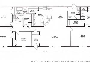 4 Bedroom Mobile Home Floor Plans 4 Bedroom Floor Plan F 1001 Hawks Homes Manufactured