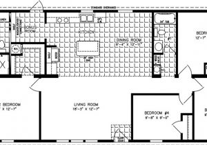4 Bedroom Mobile Home Floor Plans Large Manufactured Homes Large Home Floor Plans