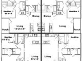 4 Plex Home Plans 4 Plex Apartment Floor Plans Latest Bestapartment 2018
