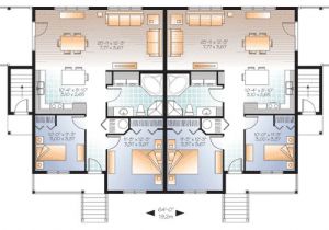 4 Plex Home Plans Fab 4 Plex House Plan 22346dr 1st Floor Master Suite
