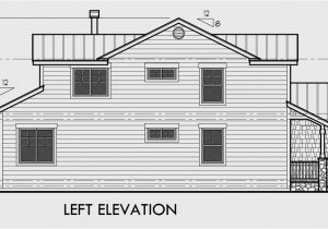 40 Foot Wide Lot House Plans 40 Ft Wide Narrow Lot House Plan W Master On the Main Floor