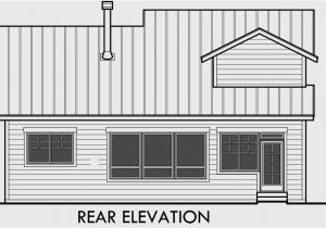 40 Foot Wide Lot House Plans 40 Ft Wide Narrow Lot House Plan W Master On the Main Floor