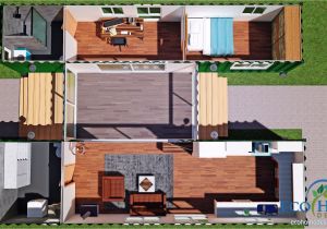 40 Ft Container House Plans Sch15 2 X 40ft Container Home Plan with Breezeway Eco