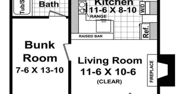 400 Sq Ft Home Plans Cottage Style House Plan 1 Beds 1 00 Baths 400 Sq Ft