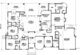 5 Bed 3 Bath House Plans One Story Five Bedroom Home Plans Home Plans Homepw72132