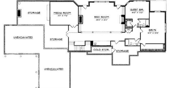 5 Bedroom House Plans with Walkout Basement Eplans European House Plan Five Bedroom European 6311