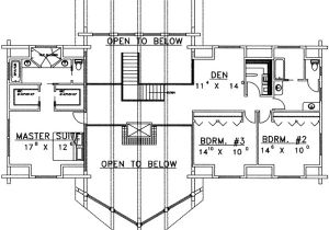 5 Bedroom Log Home Floor Plans Log Style House Plan 5 Beds 3 5 Baths 3492 Sq Ft Plan