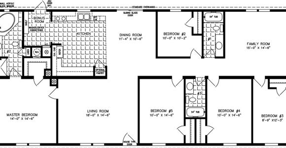 5 Bedroom Mobile Homes Floor Plans Five Bedroom Mobile Homes L 5 Bedroom Floor Plans