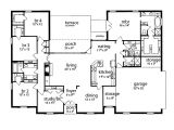 5 Br House Plans Floor Plan 5 Bedrooms Single Story Five Bedroom Tudor