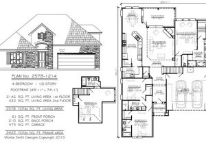 50 Foot Wide House Plans Narrow 2 Story Floor Plans 36 50 Foot Wide Lots