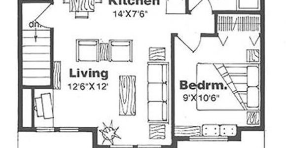 500 Square Foot Home Plans Farmhouse Style House Plan 1 Beds 1 Baths 500 Sq Ft Plan