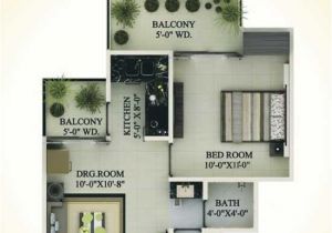 550 Sq Ft House Plan 1 Bhk 550 Sq Ft Floor Plan