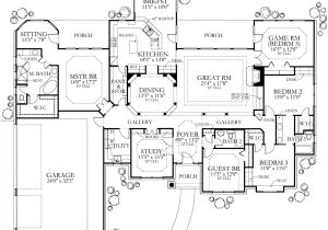 5br House Plans Texas Country Home Plan Four Bedrooms Plan 136 1002