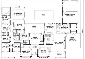 7 Bedroom Home Plans Country House Plan 7 Bedrooms 6 Bath 7028 Sq Ft Plan