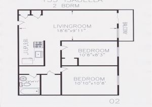 700 Square Feet Home Plan Open Floor Plans 2 Bedroom 2 Bedroom Floor Plans for 700