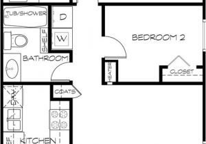 800 Sqft 2 Bedroom 2 Bath House Plans Plan A Adapter Pour Le sous sol 800 Sq Ft 2 Bedroom