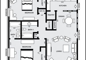 800 to 1000 Sq Ft House Plans 800 Sq Ft 2 Bedroom Cottage Plans Bedrooms 2 Baths