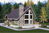 A Frame House Plans with attached Garage House Plan 99946 at Familyhomeplans Com