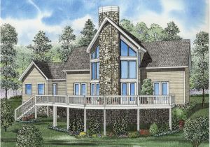 A Frame Lake House Plans Cantwell Lake Waterfront Home Plan 055d 0629 House Plans