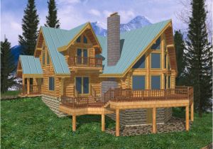 A Frame Log Home Plans Freeland Creek A Frame Log Home Plan 088d 0002 House