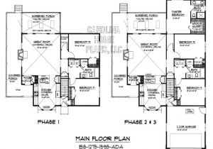 Ada Home Floor Plans Small Build In Stages House Plan Bs 1275 1595 Ad Sq Ft