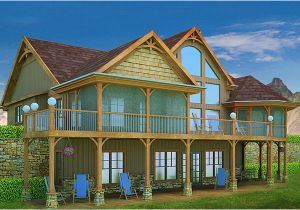 Adirondack Style Home Plans Mountain House with Open Floor Plan by Max Fulbright Designs
