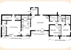 Adobe Home Plans solar Adobe House Plan 1870