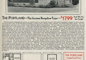 Aladdin Homes Floor Plans Gabled Dormer Portland Craftsman Style Bungalow 1931