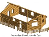 Alaska Log Home Plans Alaska Floor Plan 888 Square Feet Cowboy Log Homes