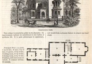 Antique Home Plans Classic Home Design Gothic Cottage 1862 Click Americana