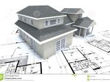 Architect Plans for Homes House On Architect Plans Stock Illustration Illustration