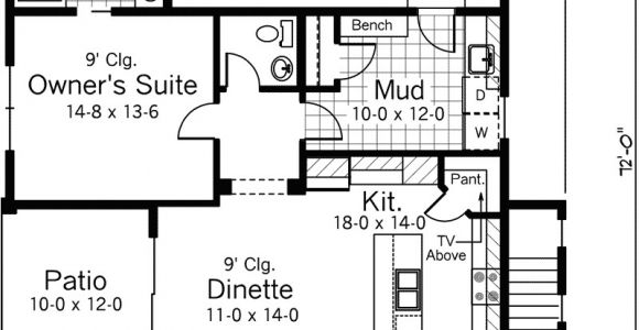 Arts and Crafts Homes Floor Plans Bellewood Arts and Crafts Home Plan 091d 0479 House