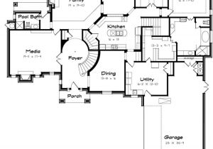 At Home Plan B 654424 Beautiful European Home with Grand Foyer House