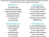 At Home Work Out Plan Best 25 Home Workout Schedule Ideas On Pinterest Weekly