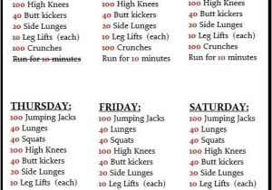 At Home Work Out Plan Best 25 Weekly Workout Plans Ideas On Pinterest