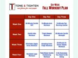At Home Work Out Plan Free 6 Week Fall Workout Plan tone and Tighten
