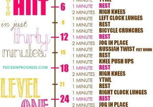 At Home Work Out Plans Level One Two and Three 30 Minute at Home Workout Plans