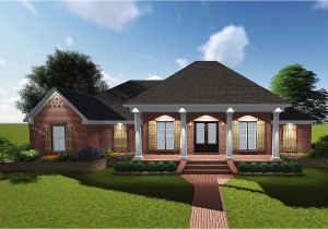 Atampt Home Plans attractive Acadian with Grand Rear Porch 83878jw