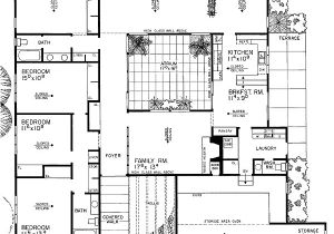 Atrium Home Plans Contemporary House Plan with Central atrium 0890w