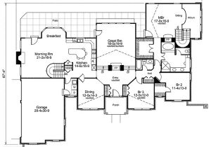 Atrium Home Plans Stylish atrium Ranch House Plan with Class 57134ha 1st